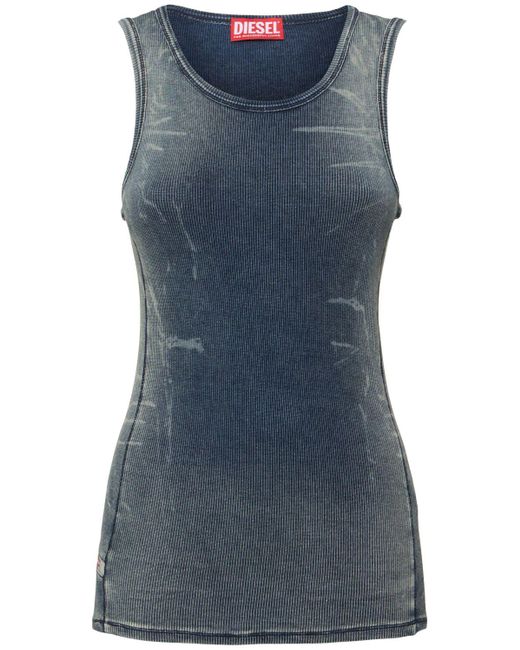 DIESEL Blue Damen T-Go Denim Tank Top
