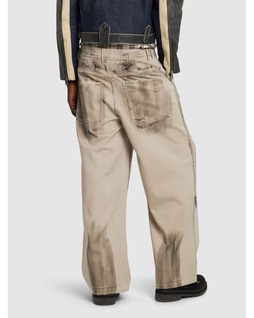 Jaded London Natural Colossus Low Rise Jeans for men