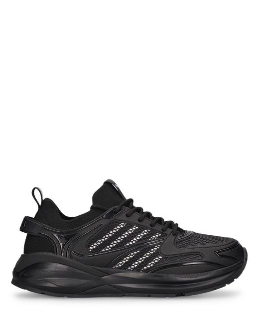 DSquared² Black Dash Low Top Sneakers for men