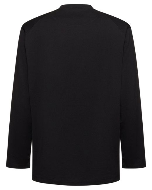 Y-3 Langärmeliges T-shirt in Black für Herren
