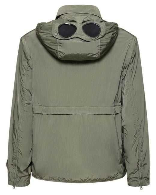 C P Company Green Chrome-r Goggle Jacket for men