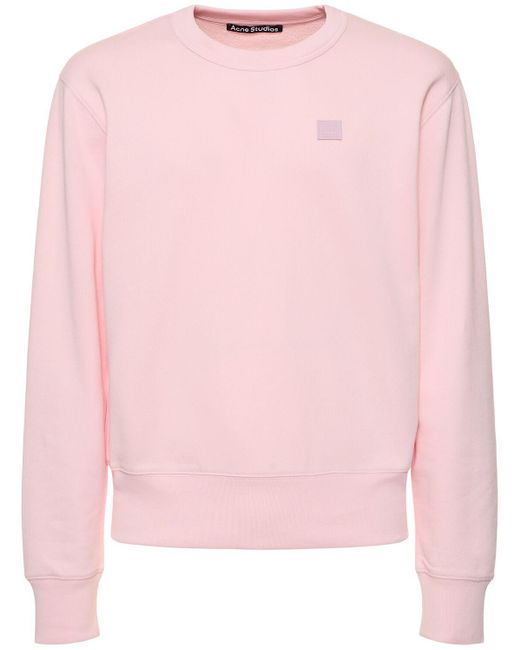 Acne Sweatshirt Aus Baumwolle "fairah" in Pink für Herren