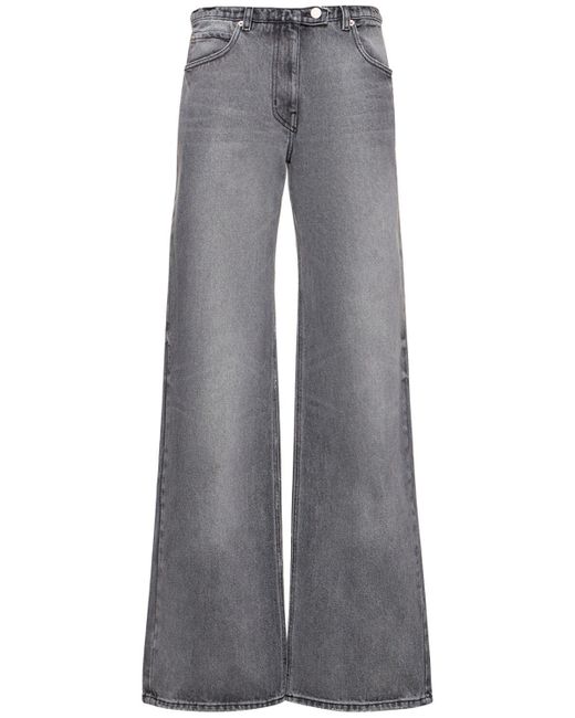 Courreges Gray Relaxed Denim Straight Jeans