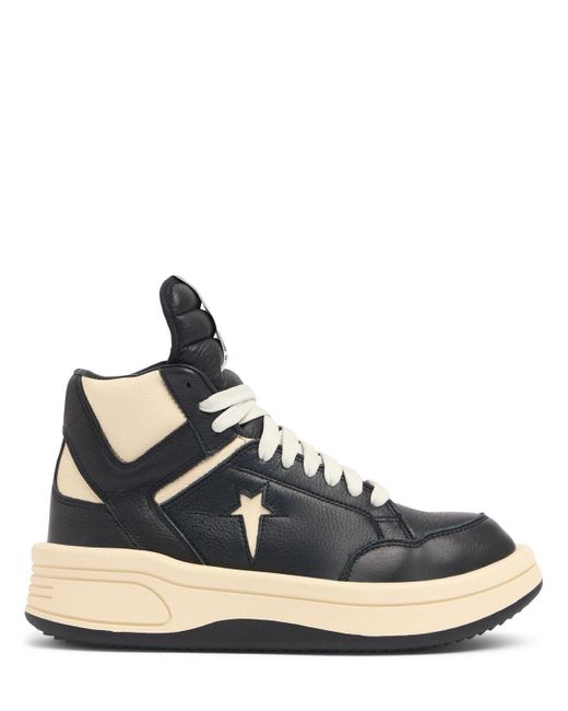Drkshdw X Converse Blue Turbowpn Leather Sneakers for men