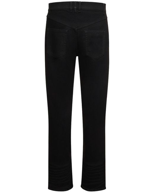 Balmain Black Regular Cotton Denim Pants for men