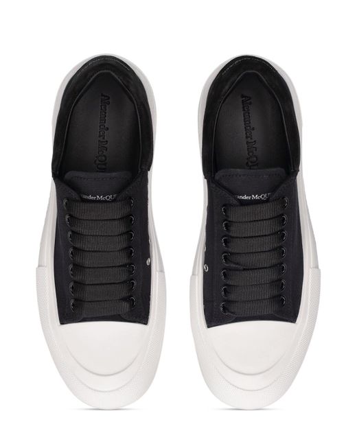 Sneakers de lona 45mm Alexander McQueen de color Black