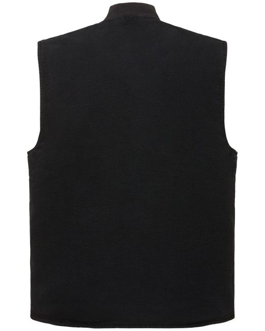 メンズ Carhartt Dearborn クラシックキャンバスベスト Black