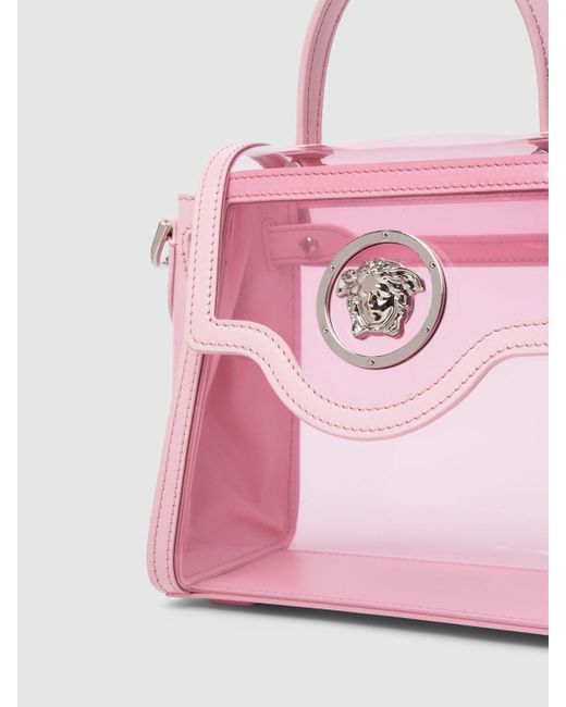 Bolso transparent de plexi Versace de color Pink