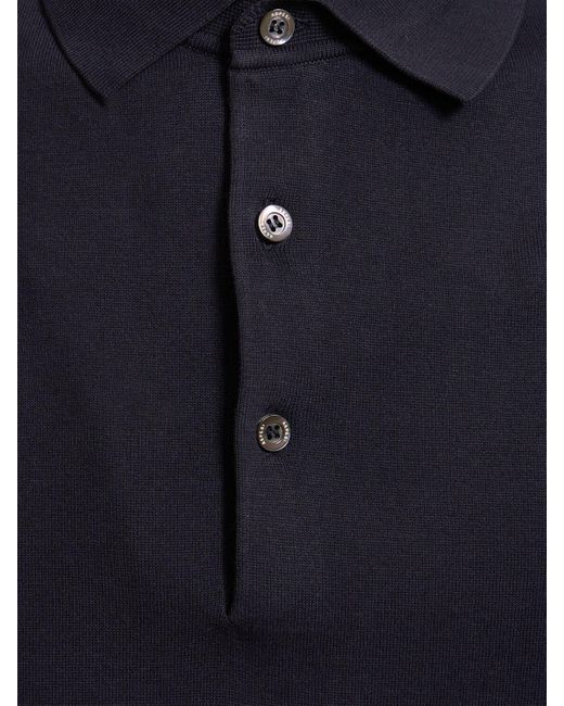 Uomo Polo Mod. M040 di Aspesi in Blue da Uomo