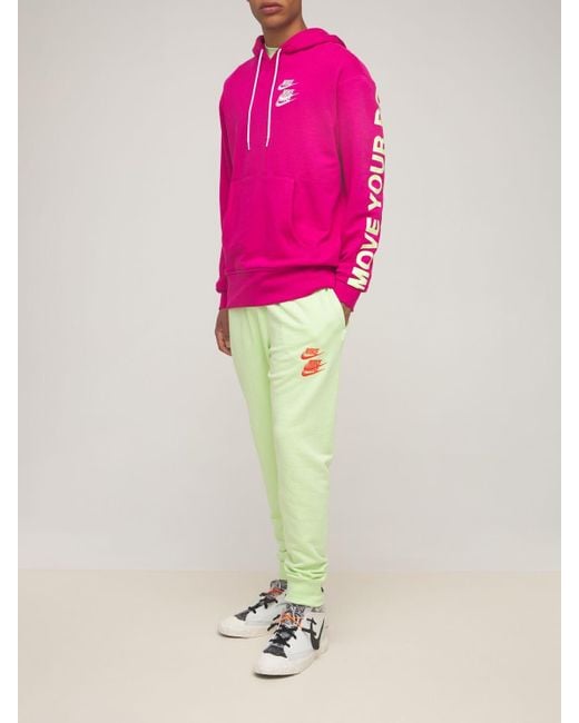 Nike World Tour Sweatshirt Hoodie in Pink for Men | Lyst