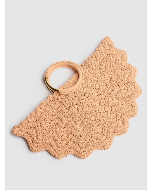 Chloé Brown Kleine Handtasche Aus Häkelei "bracelet Paravent"
