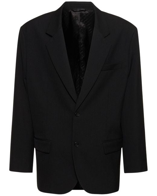 Acne Black Juylian Wool Blend Oversized Jacket for men