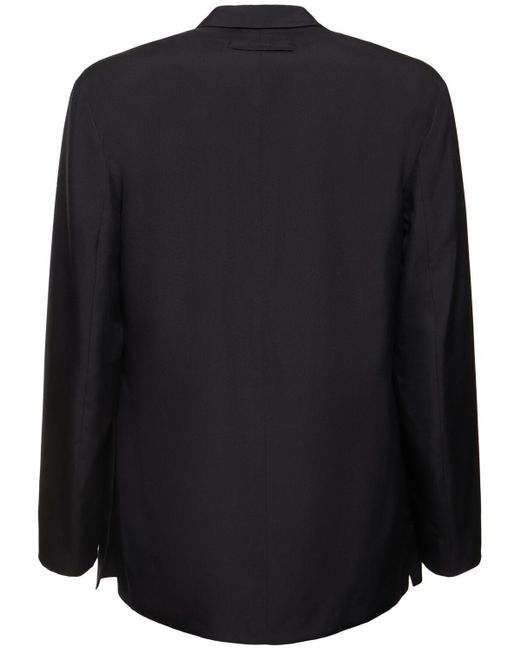 Zegna Oversized Jacke Aus Seide in Black für Herren