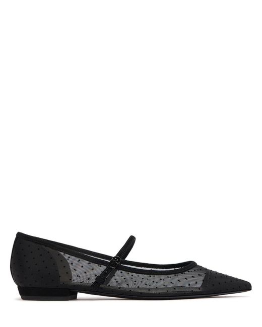 Tory Burch Black 10mm Hohe Mary Jane-loafer Aus Mesh