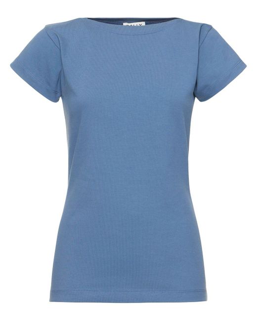 Bally Blue Cotton Jersey T-shirt