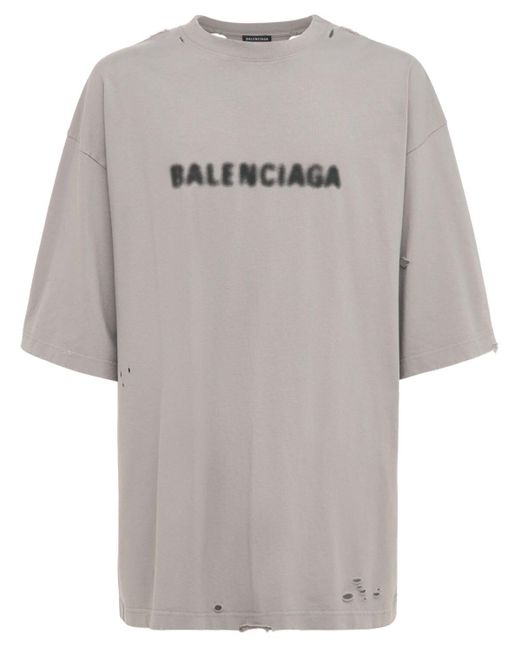 メンズ Balenciaga コットンtシャツ Gray