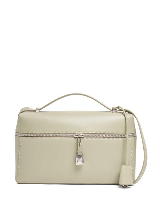 Loro Piana Natural Extra Bag 27 Leather Top Handle Bag