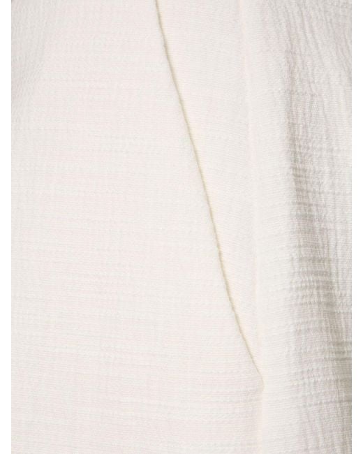 Shorts de algodón Zimmermann de color White