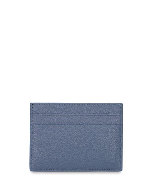 Balenciaga Blue Leather Card Holder for men