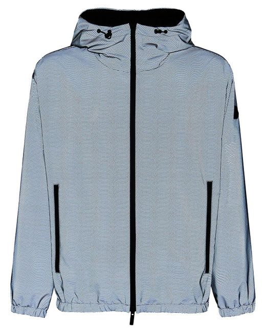 Sautron tech fishnet print jacket Moncler de hombre de color Gray