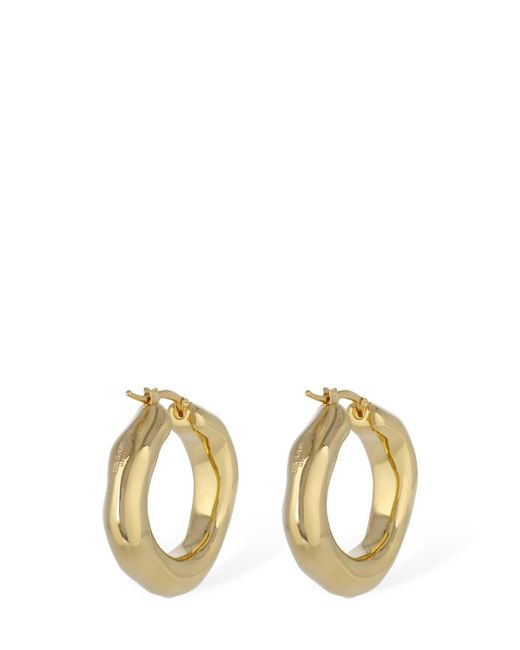 Jil Sander Metallic New Lightness 1 Hoop Earrings