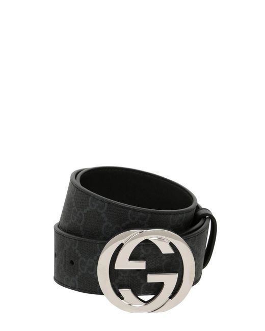 GUCCI 3cm Marmont Reversible Monogrammed Supreme Coated-Canvas Belt for Men