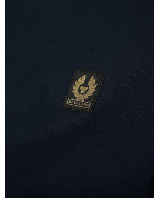 Belstaff Blue Logo Cotton Jersey L/S T-Shirt for men