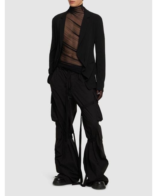 Pantaloni cargo florimond in cotone di Ann Demeulemeester in Black da Uomo
