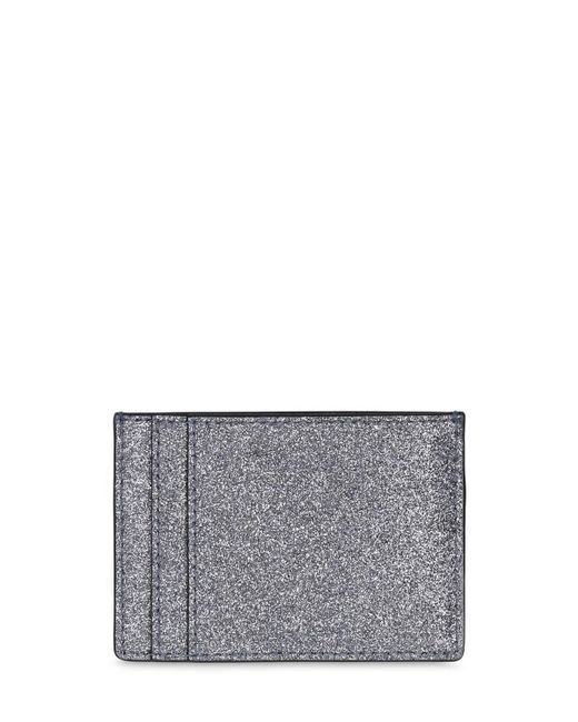 Marc Jacobs Gray The Glitter Card Case