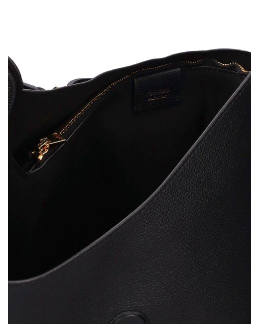 Tom Ford Black Large Tara Leather Crossbody Bag