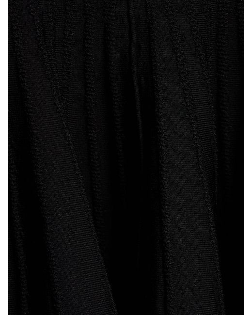 Robe courte en viscose mélangée mamie Khaite en coloris Black