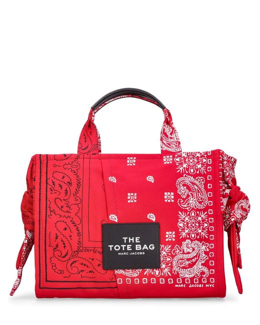 Marc Jacobs Red Medium Bandana Tote Bag