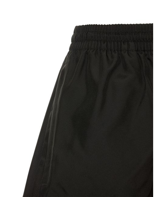 Wardrobe NYC Black Nylon Spray Utility Shorts