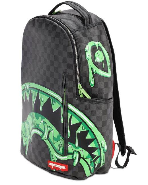 Sprayground Green Slime Shark Backpack for men