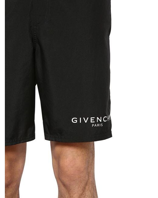 black givenchy swim shorts