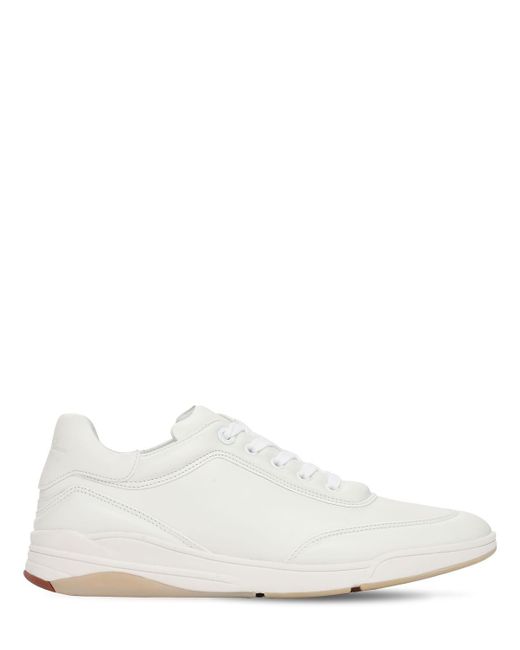 Loro Piana White Nuages Leather Sneakers 8