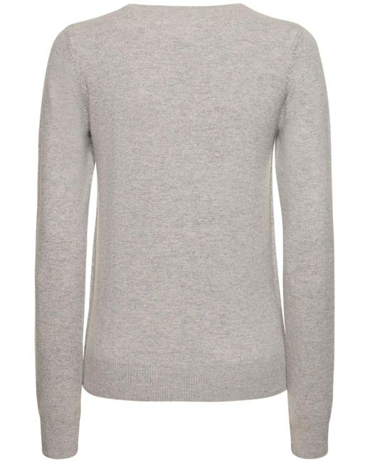 Suéter de punto de mezcla de cashmere Extreme Cashmere de color Gray