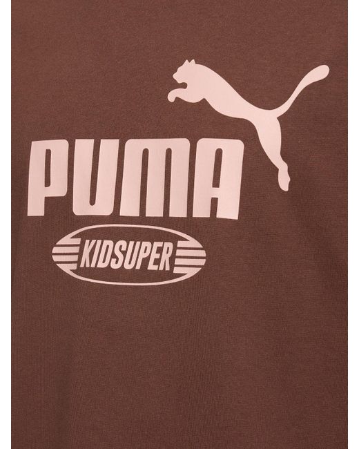 T-shirt kidsuper studios con logo di PUMA in Brown da Uomo