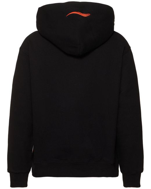Uomo Felpa Wave Con Zip E Cappuccio di Pleasures in Black da Uomo