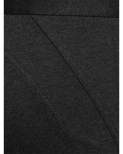 Pantalones bootcut de viscosa mélange Helmut Lang de color Black