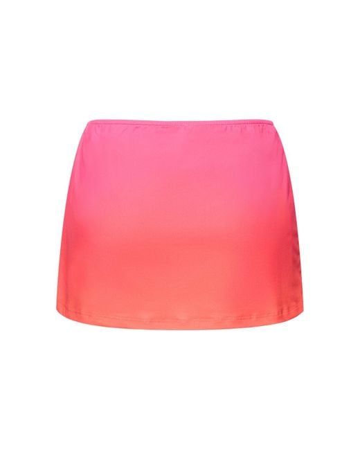 GIMAGUAS Pink Alba Degradé Jersey Mini Skirt