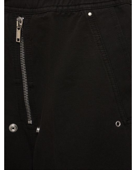 Pantaloni larghi in nylon / zip di Rick Owens in Black
