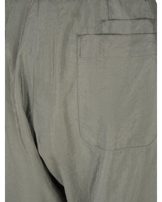 Lemaire Gray Seamless Silk Blend Pants W/Belt for men