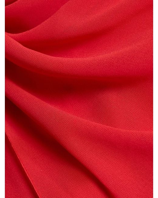 Vestido corto Castagna drapeado Jacquemus de color Red