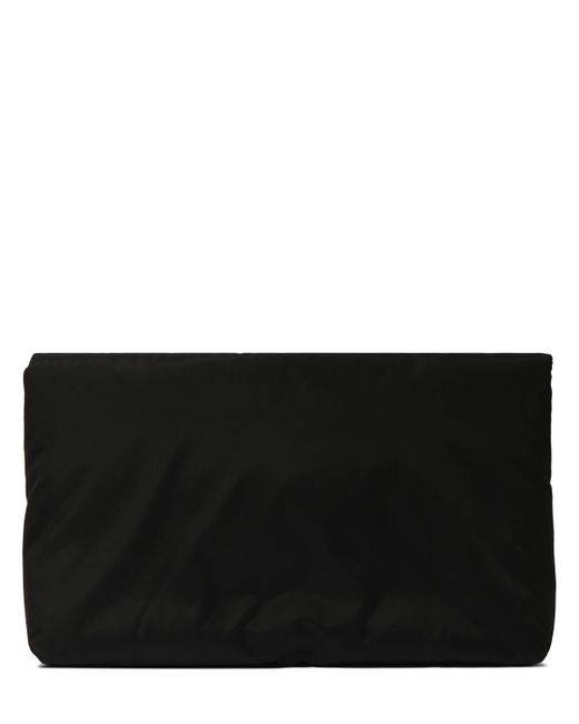 Bolso pouch ysl de nylon grande Saint Laurent de hombre de color Black