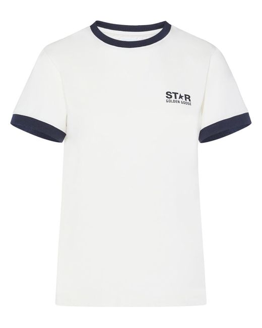 Golden Goose Deluxe Brand White Star Slim Cotton T-shirt