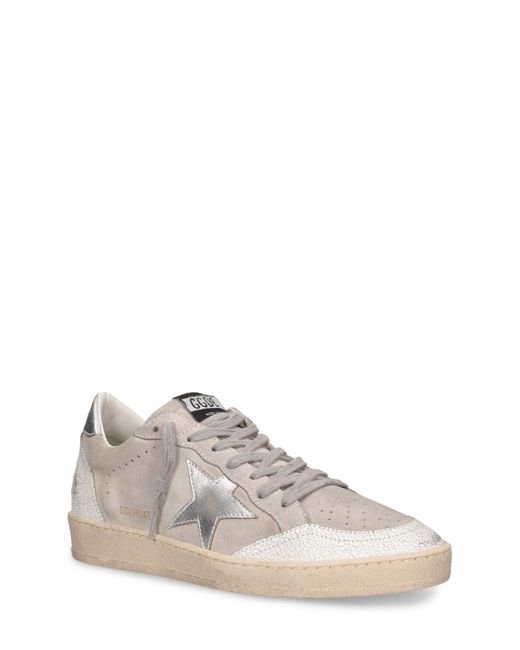 Golden Goose Deluxe Brand White Lvr Exclusive Ballstar Suede Sneakers