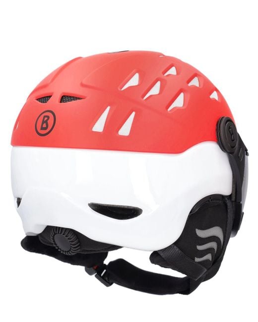 Bogner Gray St. Moritz Ski Helmet W/ Visor