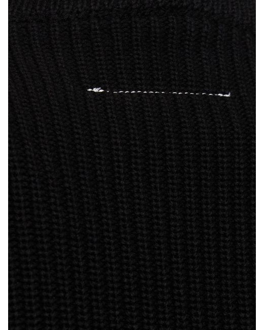 Giacca in maglia di cotone di MM6 by Maison Martin Margiela in Black