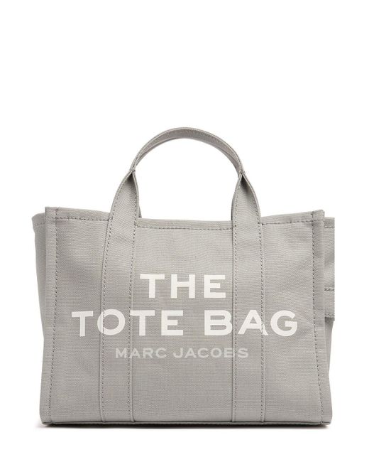Marc Jacobs Gray The Medium Tote Cotton Bag